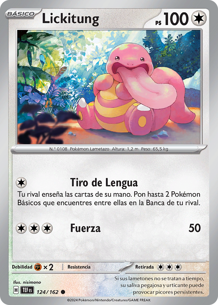 Lickitung (Fuerzas Temporales TCG) - WikiDex, la enciclopedia Pokémon