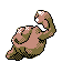 Imagen posterior de Geodude variocolor en Pokémon Cristal
