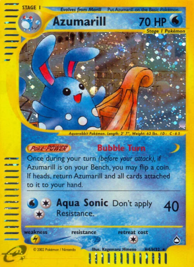 Azumarill (Aquapolis TCG) - WikiDex, la enciclopedia Pokémon