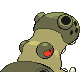 Imagen posterior de Hippowdon variocolor macho en Pokémon Platino