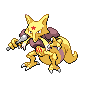 Imagen de Kadabra variocolor hembra en Pokémon Oro HeartGold y Pokémon Plata SoulSilver