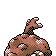 Imagen posterior de Graveler variocolor en Pokémon Cristal