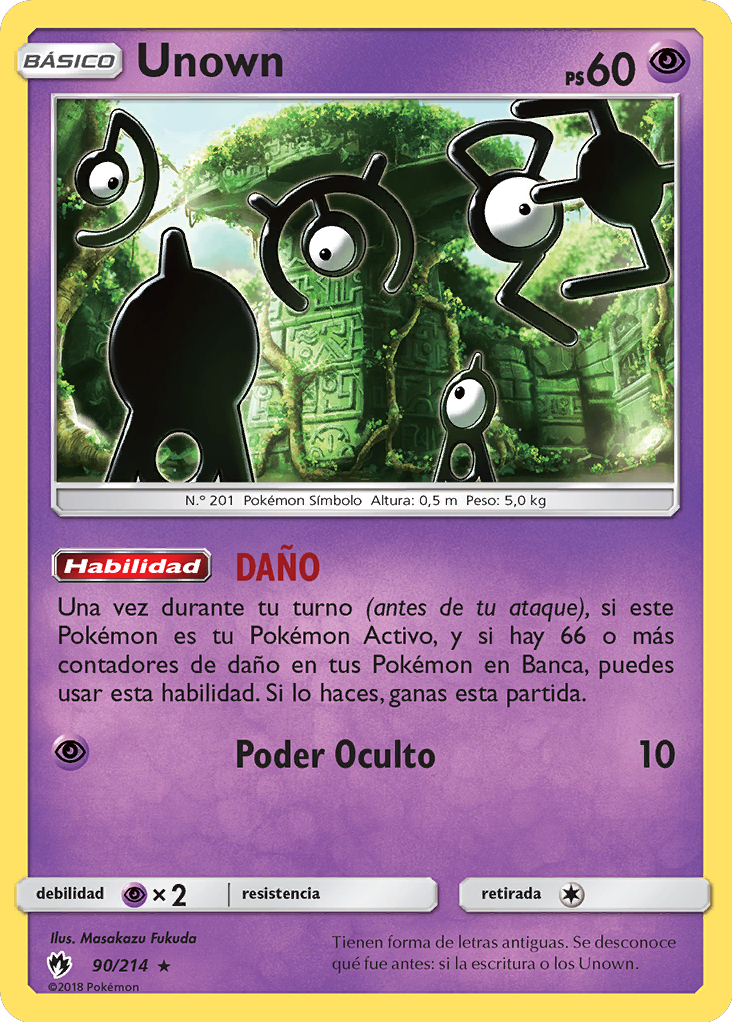 Unown Truenos Perdidos 90 Tcg Wikidex La Enciclopedia Pokémon