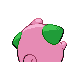 Imagen posterior de Cleffa variocolor en Pokémon Diamante y Pokémon Perla