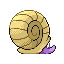 Imagen posterior de Omanyte variocolor en Pokémon Esmeralda