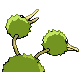 Imagen posterior de Doduo variocolor hembra en Pokémon Platino