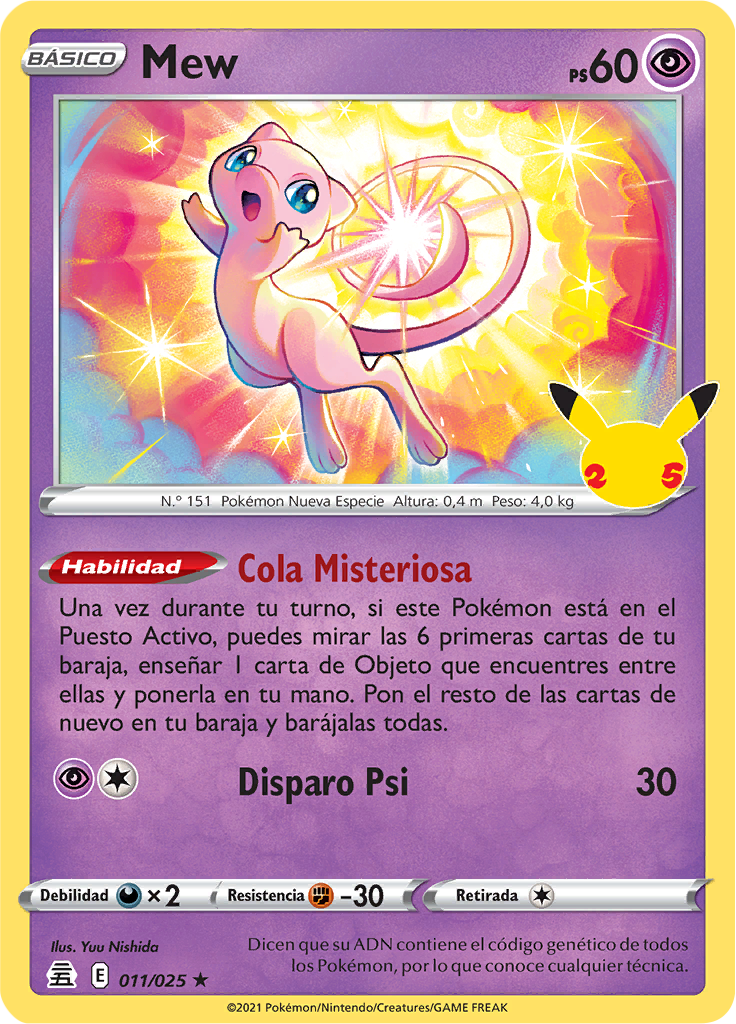 Mew (Celebraciones TCG) - WikiDex, La Enciclopedia Pokémon