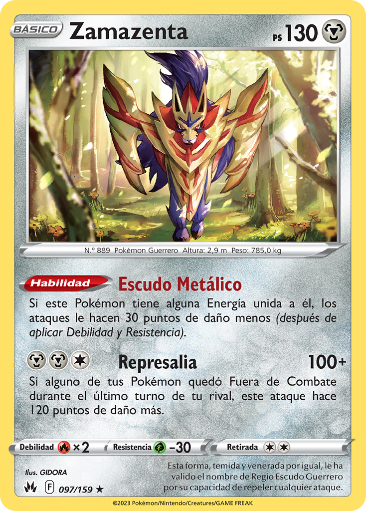 海外ポケカ スペイン語 Cenit Supremo zamazenta Zamazenta (Cenit Supremo TCG) - WikiDex, la enciclopedia Pokémon