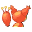 Imagen posterior de Skitty variocolor en Pokémon Rojo Fuego y Pokémon Verde Hoja
