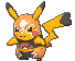 Imagen de Pikachu enmascarada variocolor en Pokémon Rubí Omega y Pokémon Zafiro Alfa