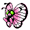 Imagen de Butterfree variocolor en Pokémon Cristal