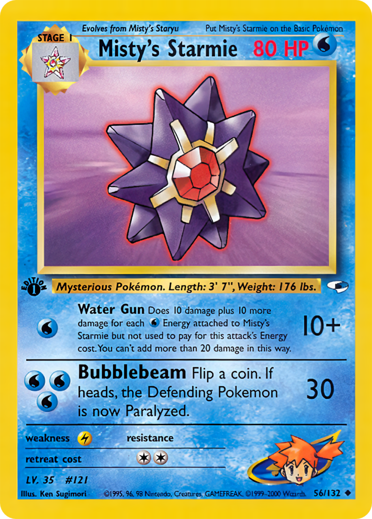 Misty's Starmie (Gym Heroes TCG) - WikiDex, La Enciclopedia Pokémon