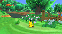 Pikachu jugando al "Escondite".