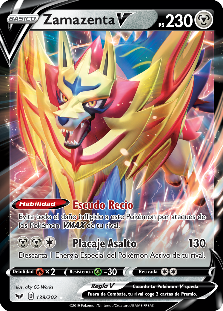 Zamazenta V (Espada y Escudo TCG) WikiDex, la enciclopedia Pokémon