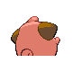 Imagen posterior de Cleffa en Pokémon Diamante y Pokémon Perla