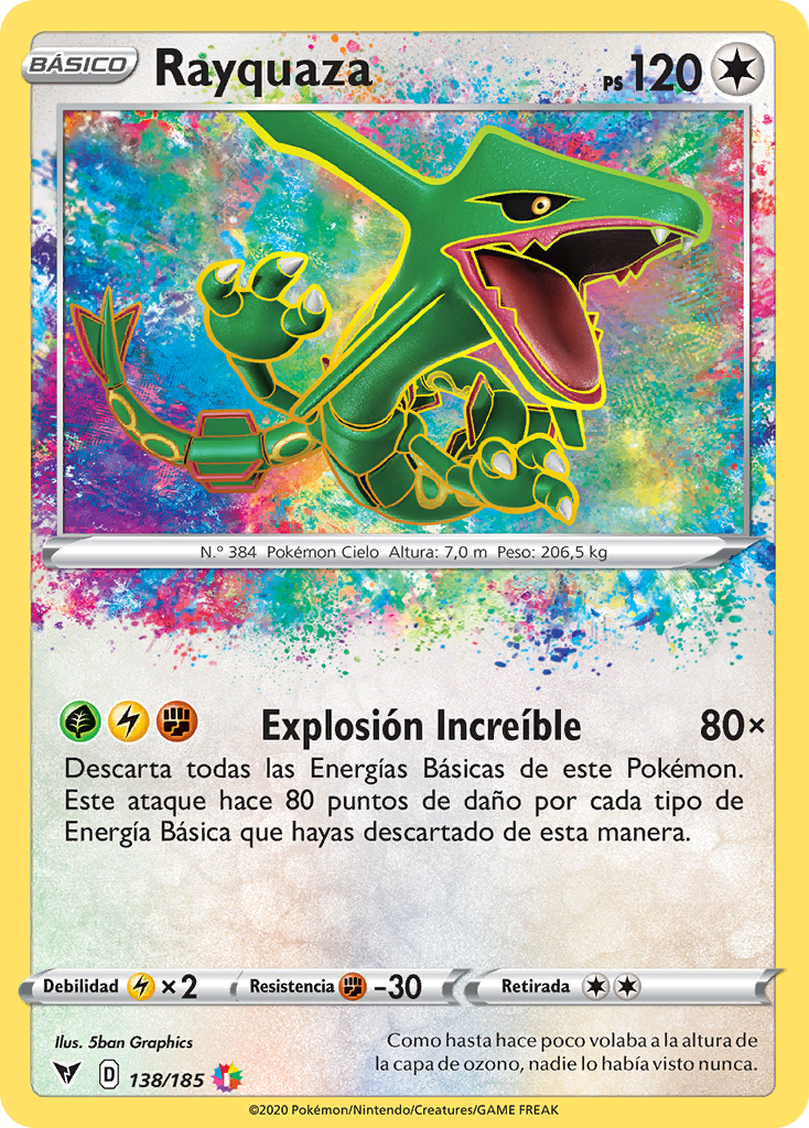 Rayquaza (Voltaje Vívido TCG) WikiDex, la enciclopedia Pokémon