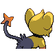 Imagen posterior de Shinx variocolor hembra en Pokémon Oro HeartGold y Pokémon Plata SoulSilver