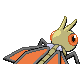 Imagen posterior de Vibrava variocolor en Pokémon Platino