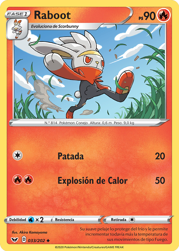 Raboot (Espada y Escudo 33 TCG) - WikiDex, la enciclopedia Pokémon