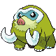 Imagen de Mamoswine variocolor hembra en Pokémon Diamante y Pokémon Perla