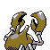 Imagen posterior de Krabby variocolor en Pokémon Cristal