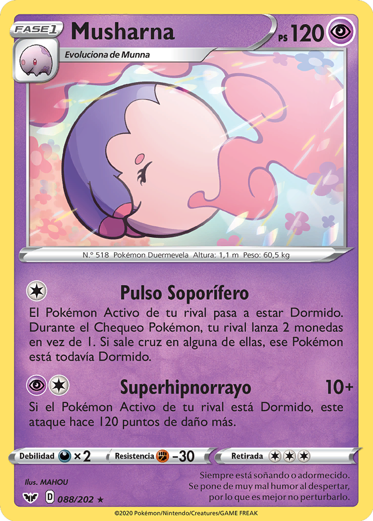 Musharna (Espada y Escudo TCG) - WikiDex, la enciclopedia Pokémon