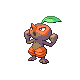 Imagen de Nuzleaf variocolor hembra en Pokémon Platino