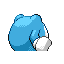 Imagen posterior de Poliwhirl variocolor en Pokémon Rojo Fuego y Pokémon Verde Hoja
