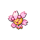 Imagen de Cherrim soleado variocolor macho o hembra en Pokémon Oro HeartGold y Plata SoulSilver