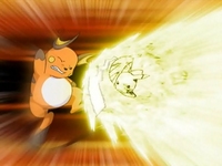 Pikachu usando cola de hierro/férrea eléctrica.
