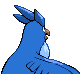 Imagen posterior de Articuno en Pokémon Diamante y Pokémon Perla