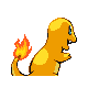 Imagen posterior de Charmander variocolor en Pokémon Oro HeartGold y Pokémon Plata SoulSilver