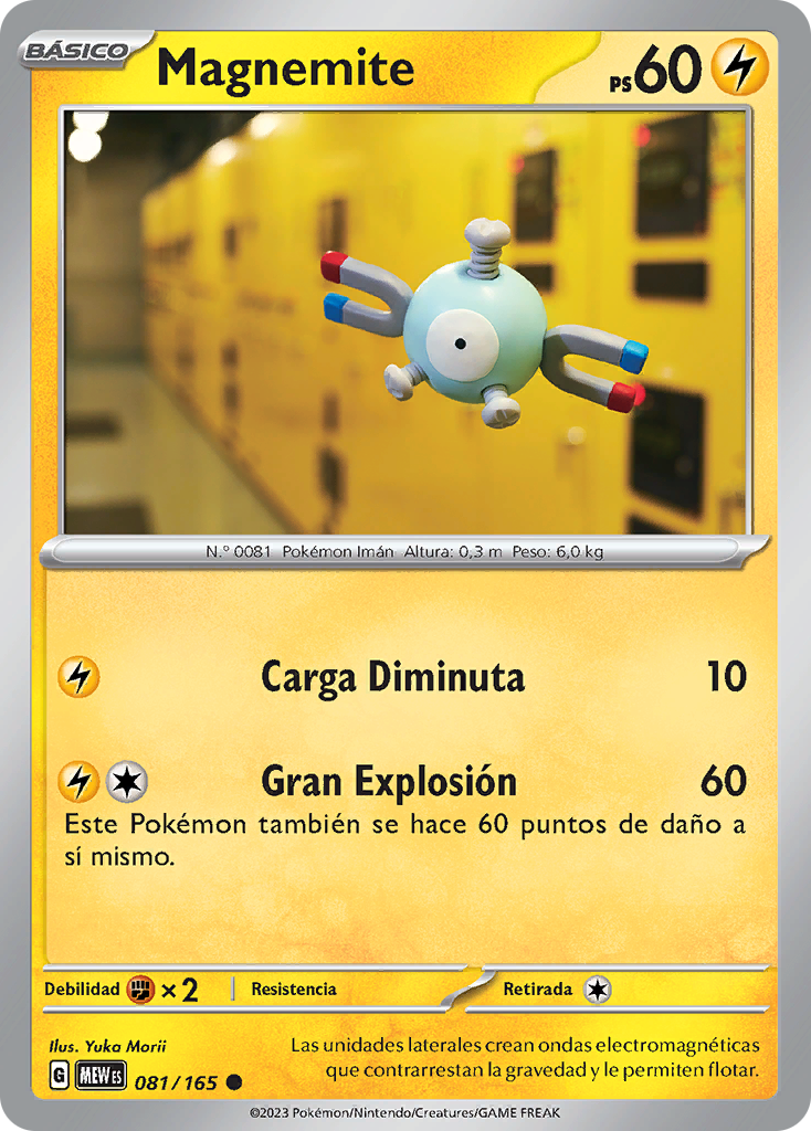 Magnemite Carta Pokemon Español