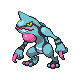 Imagen de Toxicroak variocolor hembra en Pokémon Diamante y Pokémon Perla