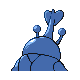Imagen posterior de Heracross hembra en Pokémon Diamante y Pokémon Perla