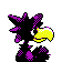 Imagen posterior de Murkrow variocolor en Pokémon Cristal