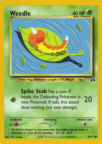 Archivo:Weedle (Neo Discovery TGC).png