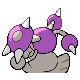 Imagen posterior de Hitmontop variocolor en Pokémon Diamante y Pokémon Perla