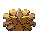 Imagen posterior de Pineco variocolor en Pokémon Platino