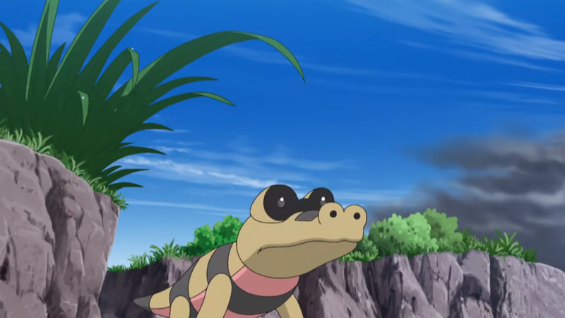 Archivo:EP1018 Sandile.png - WikiDex, la enciclopedia Pokémon