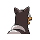 Imagen posterior de Houndour en Pokémon Diamante y Pokémon Perla