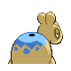 Imagen posterior de Numel variocolor hembra en Pokémon Oro HeartGold y Pokémon Plata SoulSilver