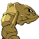 Imagen posterior de Steelix variocolor hembra en Pokémon Platino