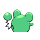 Imagen posterior de Marill variocolor en Pokémon Diamante y Pokémon Perla