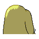Imagen posterior de Piloswine variocolor hembra en Pokémon Platino