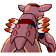 Imagen posterior de Armaldo variocolor en Pokémon Oro HeartGold y Pokémon Plata SoulSilver