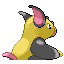 Imagen posterior de Grumpig variocolor en Pokémon Esmeralda