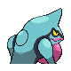 Imagen posterior de Toxicroak variocolor macho en Pokémon Oro HeartGold y Pokémon Plata SoulSilver