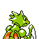Imagen posterior de Scyther variocolor en Pokémon Cristal