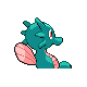 Imagen posterior de Horsea variocolor en Pokémon Oro HeartGold y Pokémon Plata SoulSilver